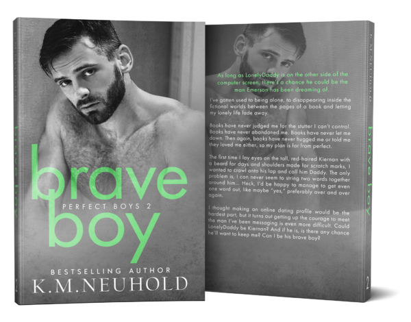 Brave Boy by KM Neuhold - Book Cover Mock Up Image - Gay Romance