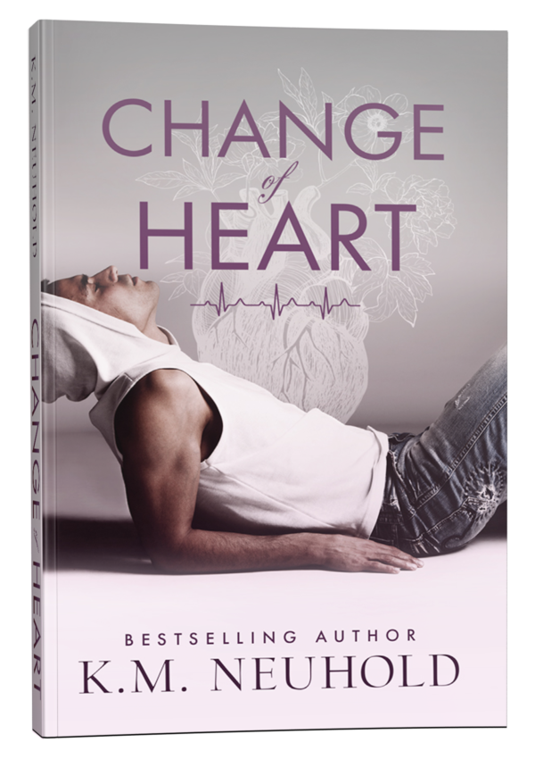 Change of Heart by KM Neuhold - Book Cover Mock Up Image - Gay Romance