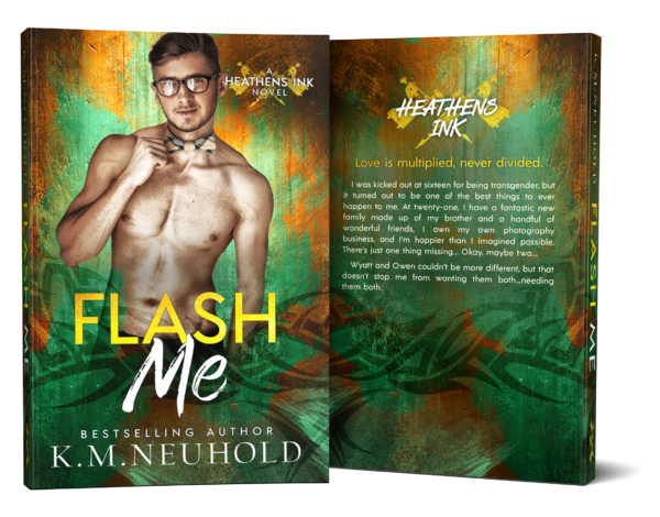 Flash Me by KM Neuhold - Book Cover Mock Up Image - Gay Romance