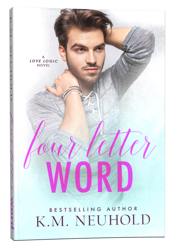 Four Letter Word by KM Neuhold - Book Cover Mock Up Image - Gay Romance