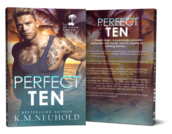 Perfect Ten by KM Neuhold - Book Cover Mock Up Image - Gay Romance