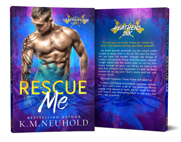 Rescue Me by KM Neuhold - Book Cover Mock Up Image - Gay Romance