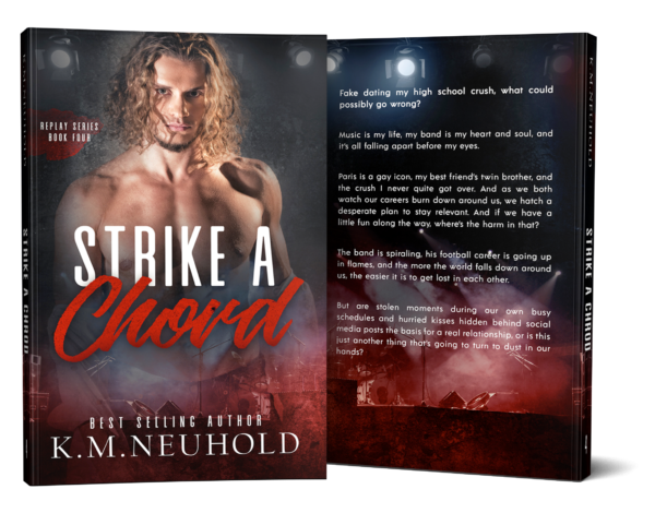 Strike a Chord by KM Neuhold - Book Cover Mock Up Image - Gay Romance