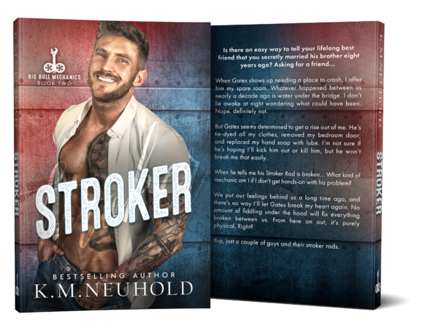 Stroker by KM Neuhold - Book Cover Mock Up Image - Gay Romance