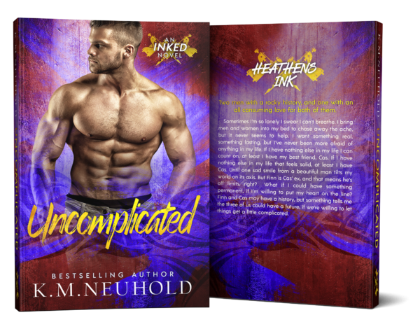 Uncomplicated by KM Neuhold - Book Cover Mock Up Image - Gay Romance