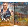 Bro Split by KM Neuhold - Gay Romance Book Cover Paperback Mock up