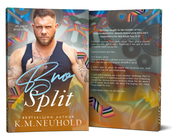 Bro Split by KM Neuhold - Gay Romance Book Cover Paperback Mock up