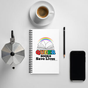 "Queer Books" Spiral notebook