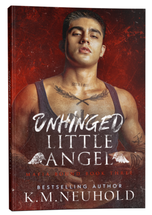 Unhinged Little Angel by KM Neuhold - Gay Romance Book Cover