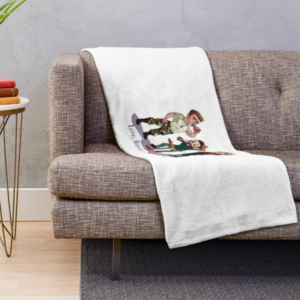 Author Merch from KM Neuhold - throw blanket